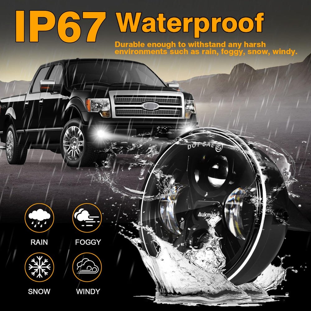Aukmak F150 fog light installation kit makes mounting easy.