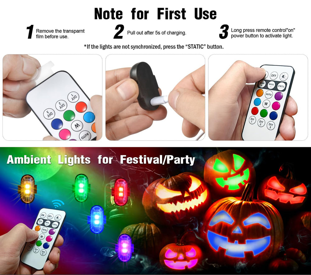 Aukmak bright strobe lights delivering long battery life up to 60 hours