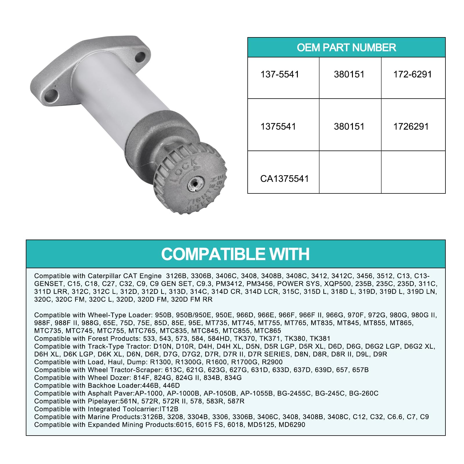 CAT engine compatibility coverage for AULINK 137-5541