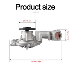 AULINK AW6048 water pump side-angle demonstrates compact design for tight engine bays