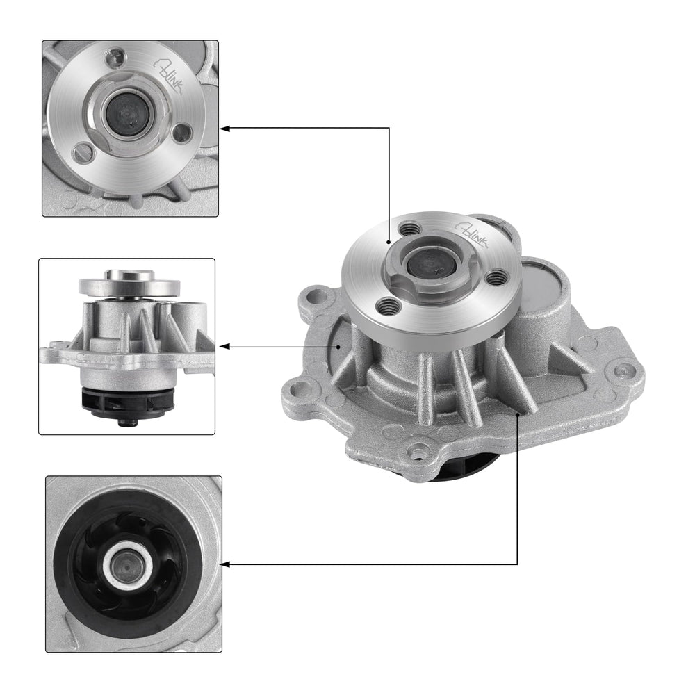 AULINK AW6184 water pump front view showing durable build for reliable operation.