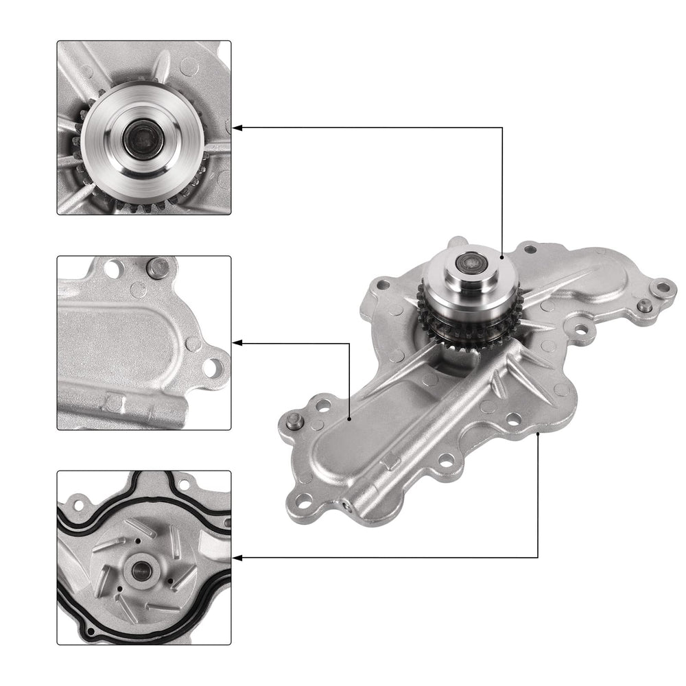 AULINK AW6348 water pump package includes gaskets and seals for easy fit.