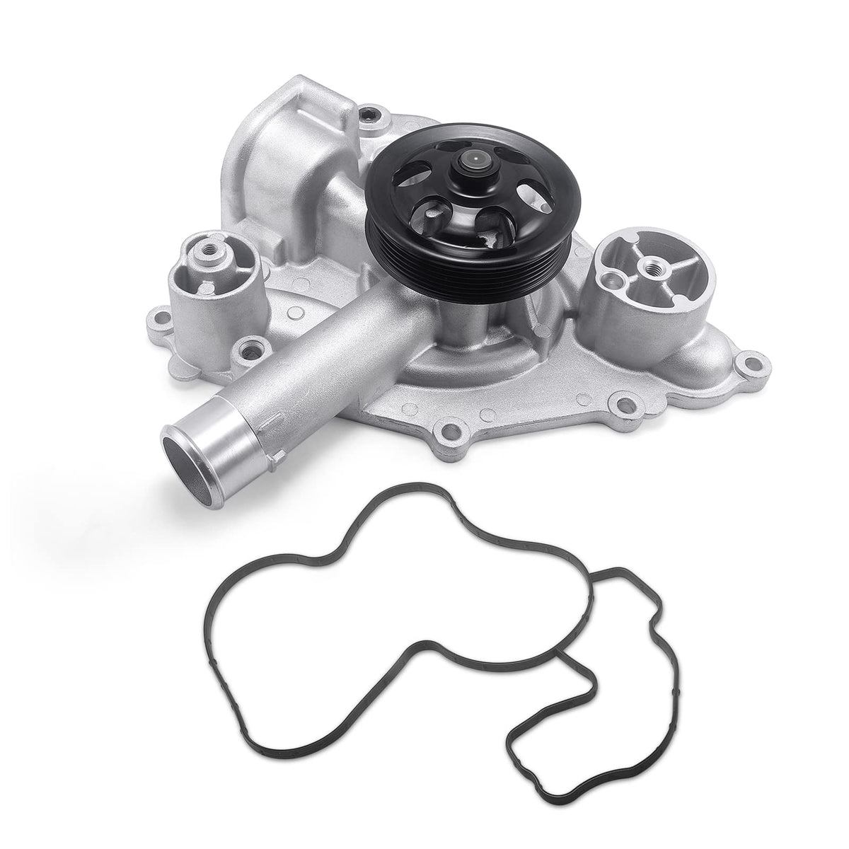 AULINK AW6653 water pump front view with high-performance bearing.