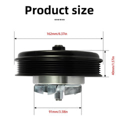AULINK AW6738 water pump under-hood view demonstrates compact fit for retrofit.