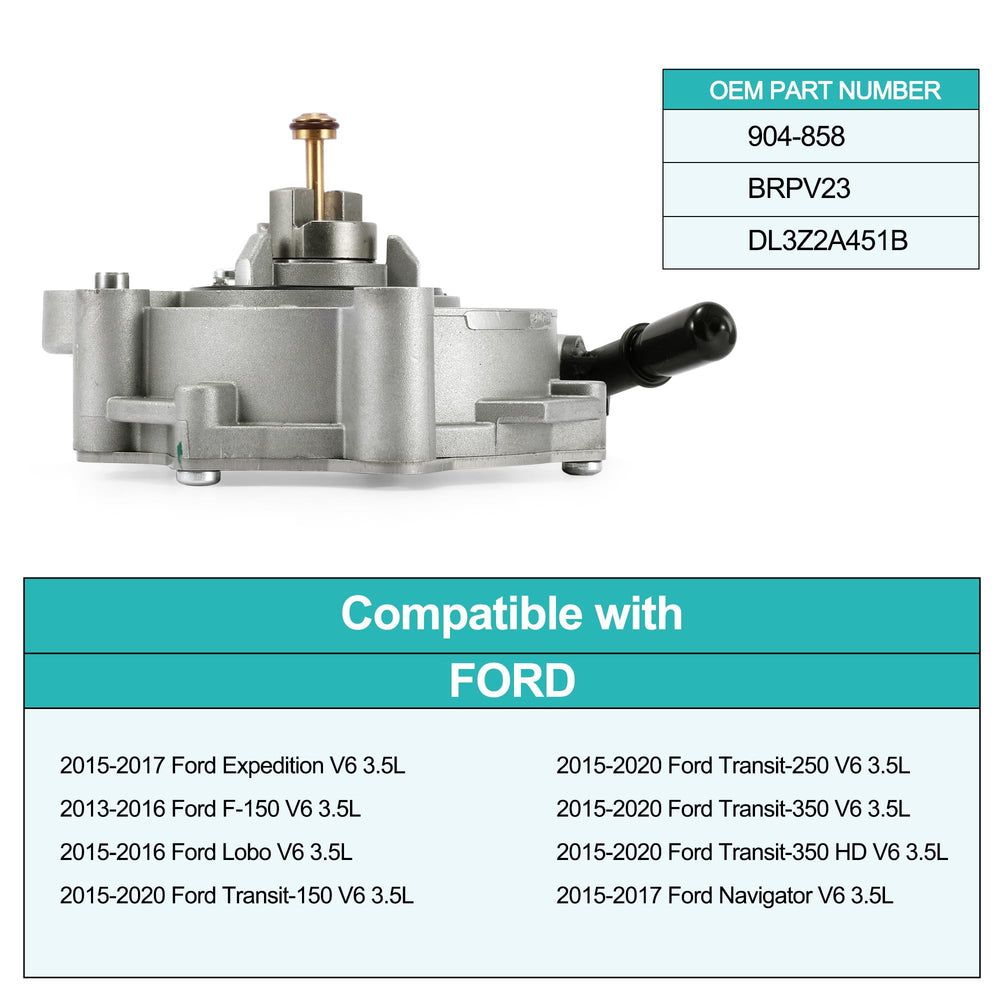 AULINK brake vacuum pump in engine compartment view showing compact space-saving design