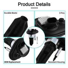 AULINK ignition coil pack installation view illustrating compatible GM vehicle fitment and easy replacement.