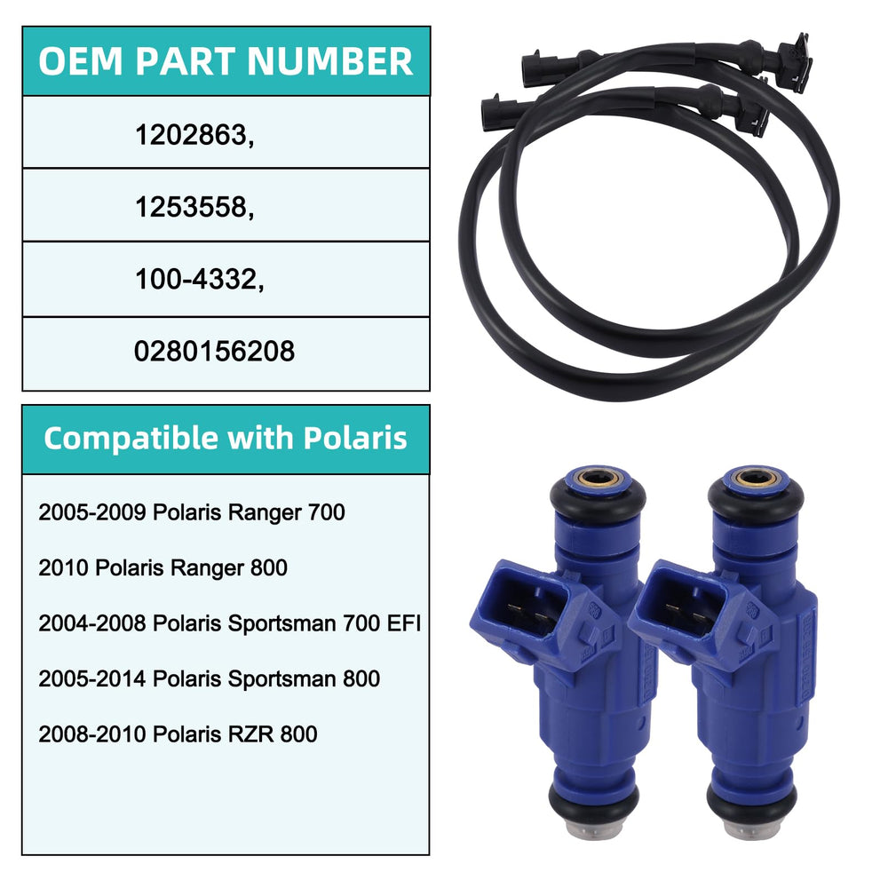 AULINK injector harness 0280156208 connectors, ensures easy replacement on Polaris models.