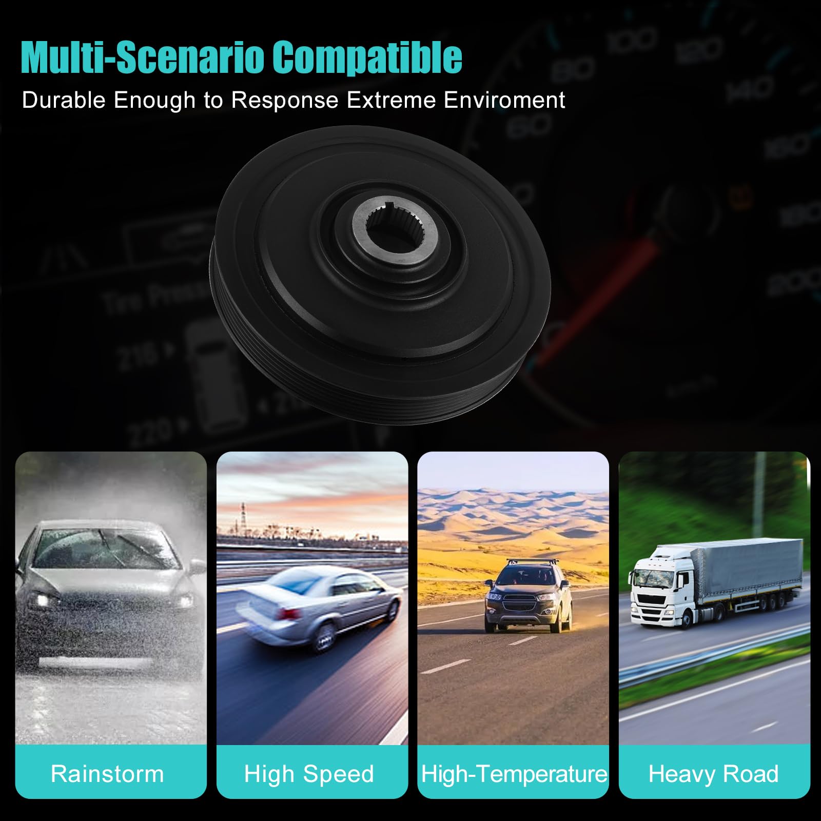 AULINK harmonic balancer engine-smoothness enhances driving refinement.