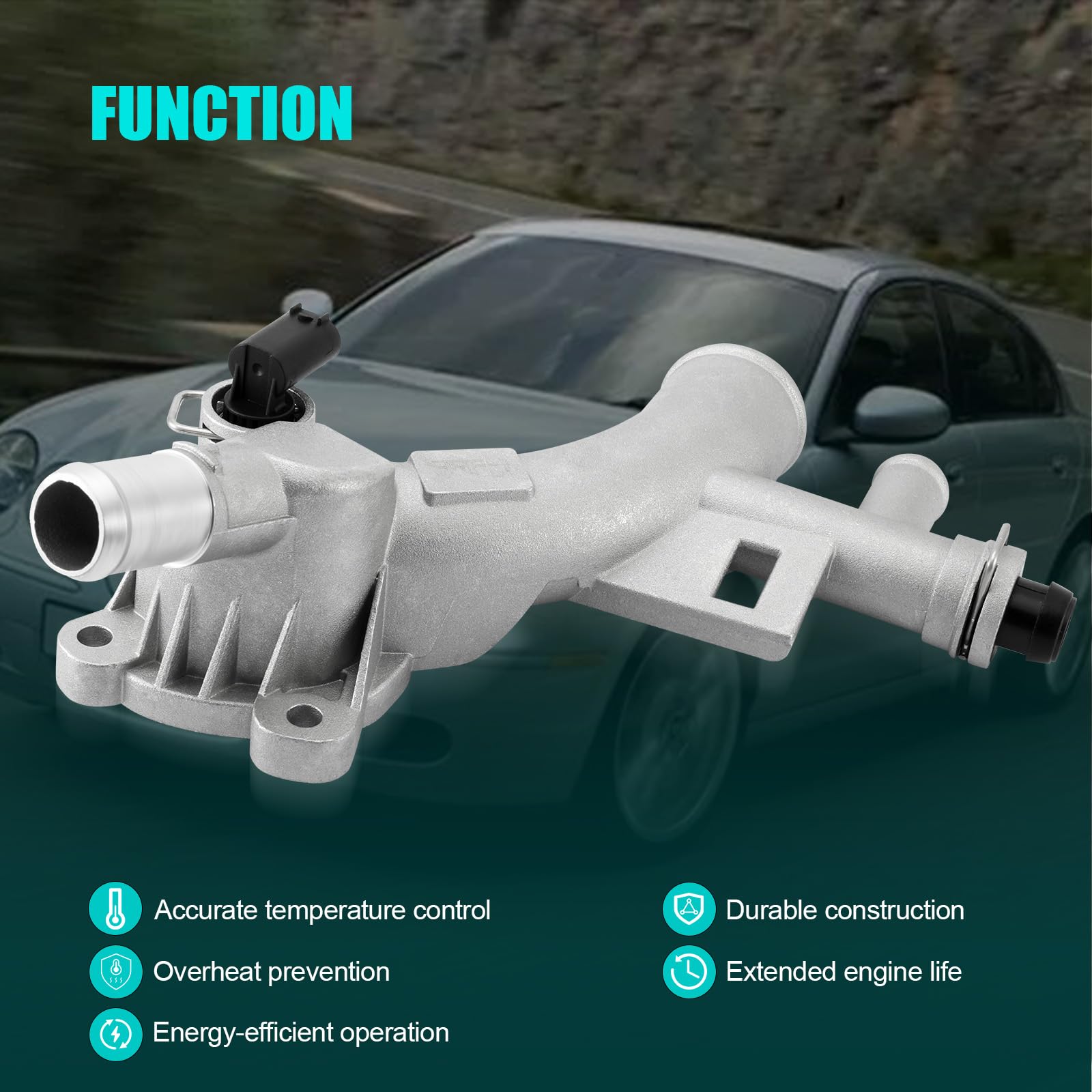 AULINK heat‑resistant engine cooling housing designed for high temperature environments.