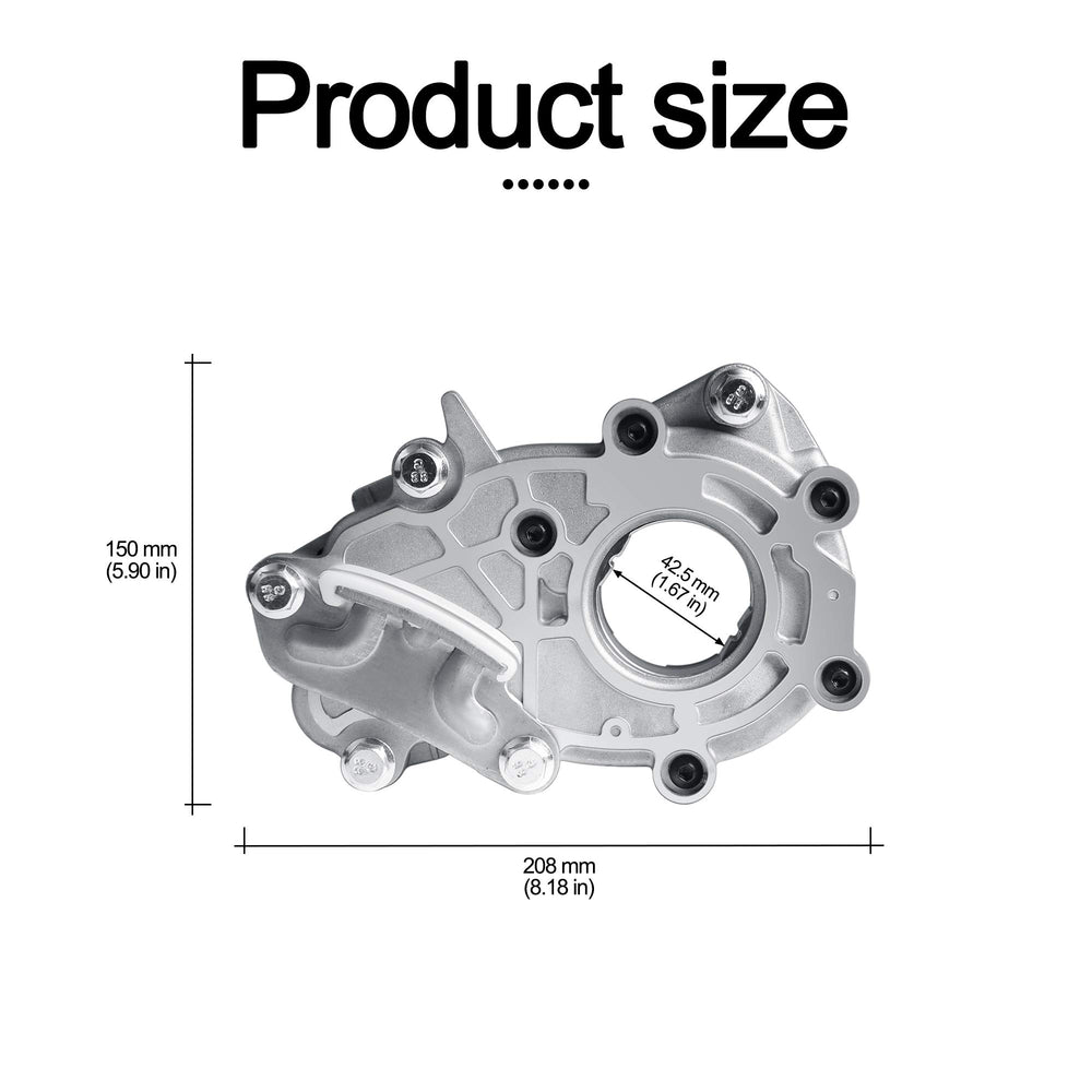 AULINK M353 oil pump side angle showcases sturdy construction