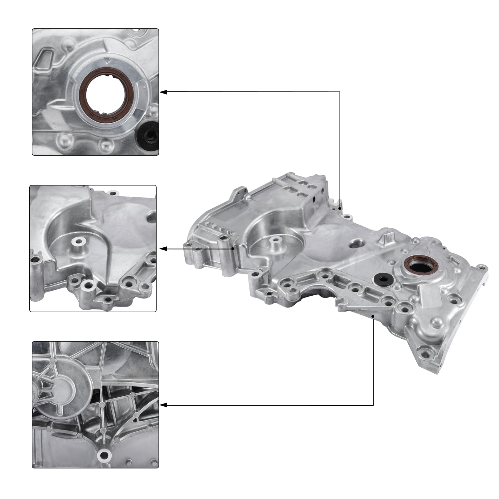 AULINK M580 timing cover for Forte5 2.0L enhancing engine cooling and oil flow