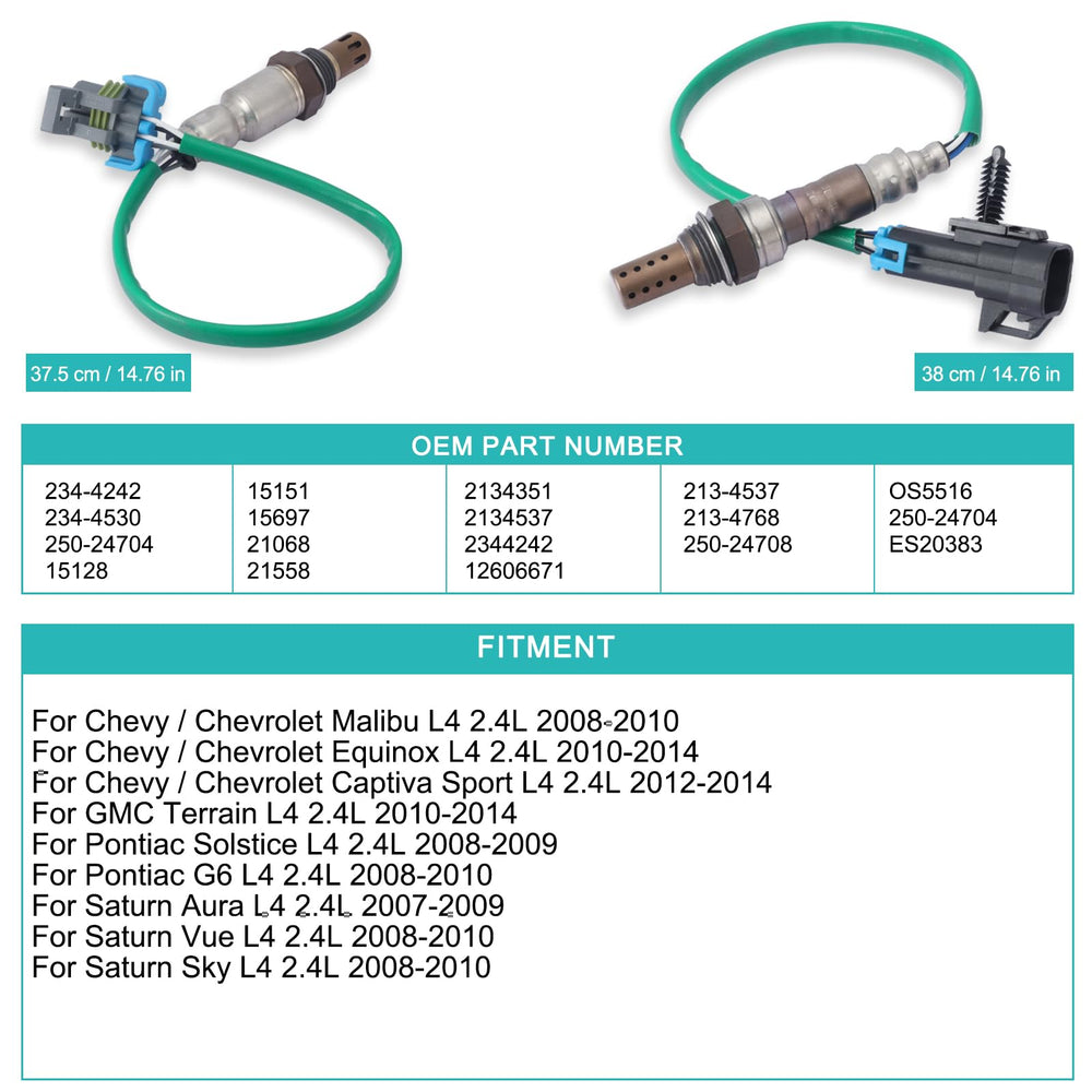 AULINK oxygen sensor OEM part numbers graphic