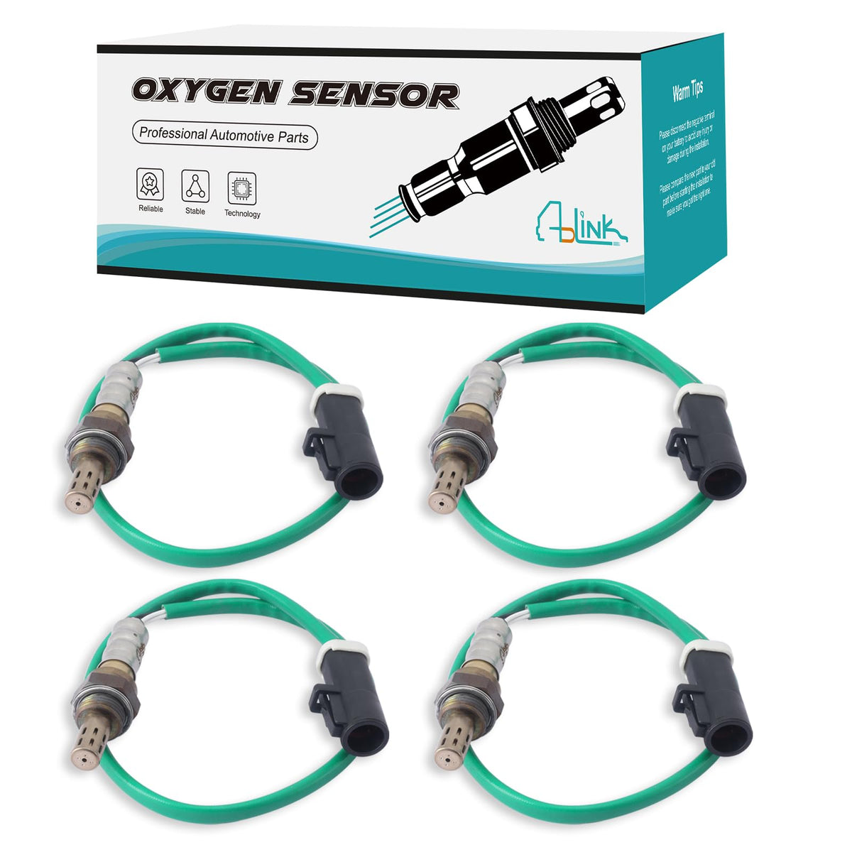 AULINK oxygen sensor pack ready for Ford installations, engineered for reliable engine monitoring.