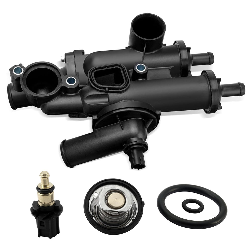 AULINK thermostat housing front view shows rugged build for reliable cooling