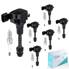 AULINK UF349 ignition coil pack full set ready for installation, designed for reliable ignition.