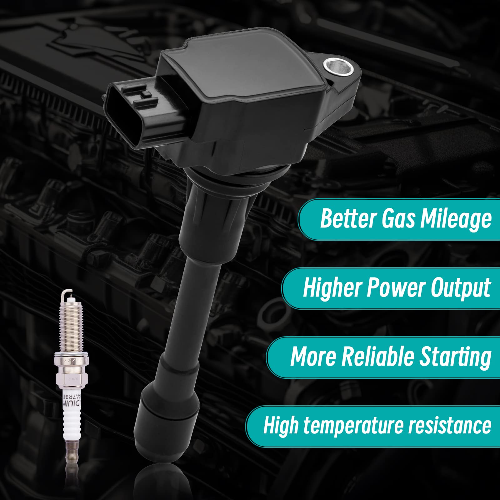 AULINK UF549 ignition coil pack side view supports consistent engine operation.