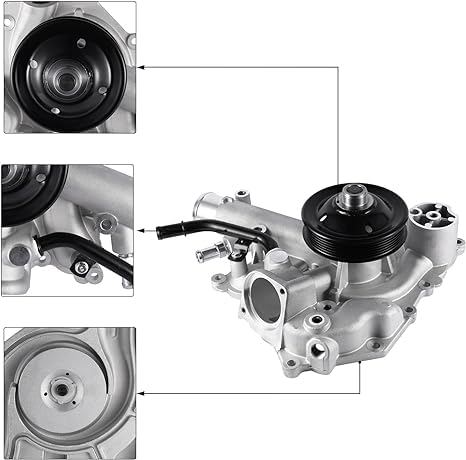 AULINK AW6341 water pump for Ram 1500 installation kit illustrating smooth fit.