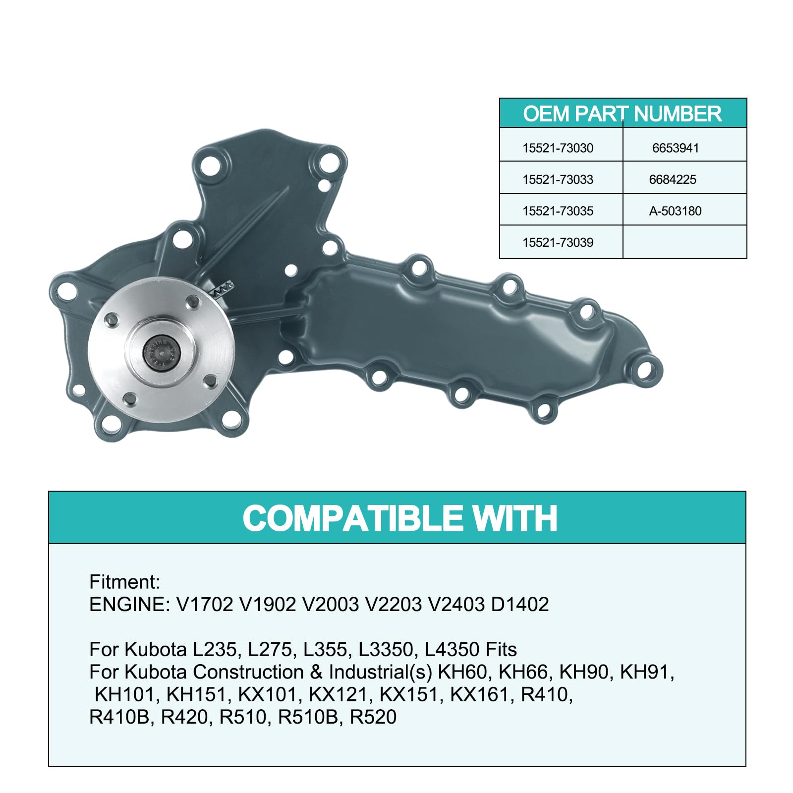 AULINK water pump swap provides straightforward fit for Kubota tractors and equipment
