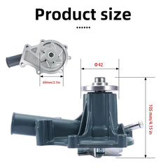 AULINK water pump with gasket kit, ready for direct fitment.