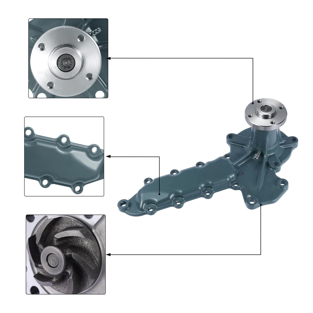 AULINK water pump for Kubota fits L235/L355S with precise compatibility