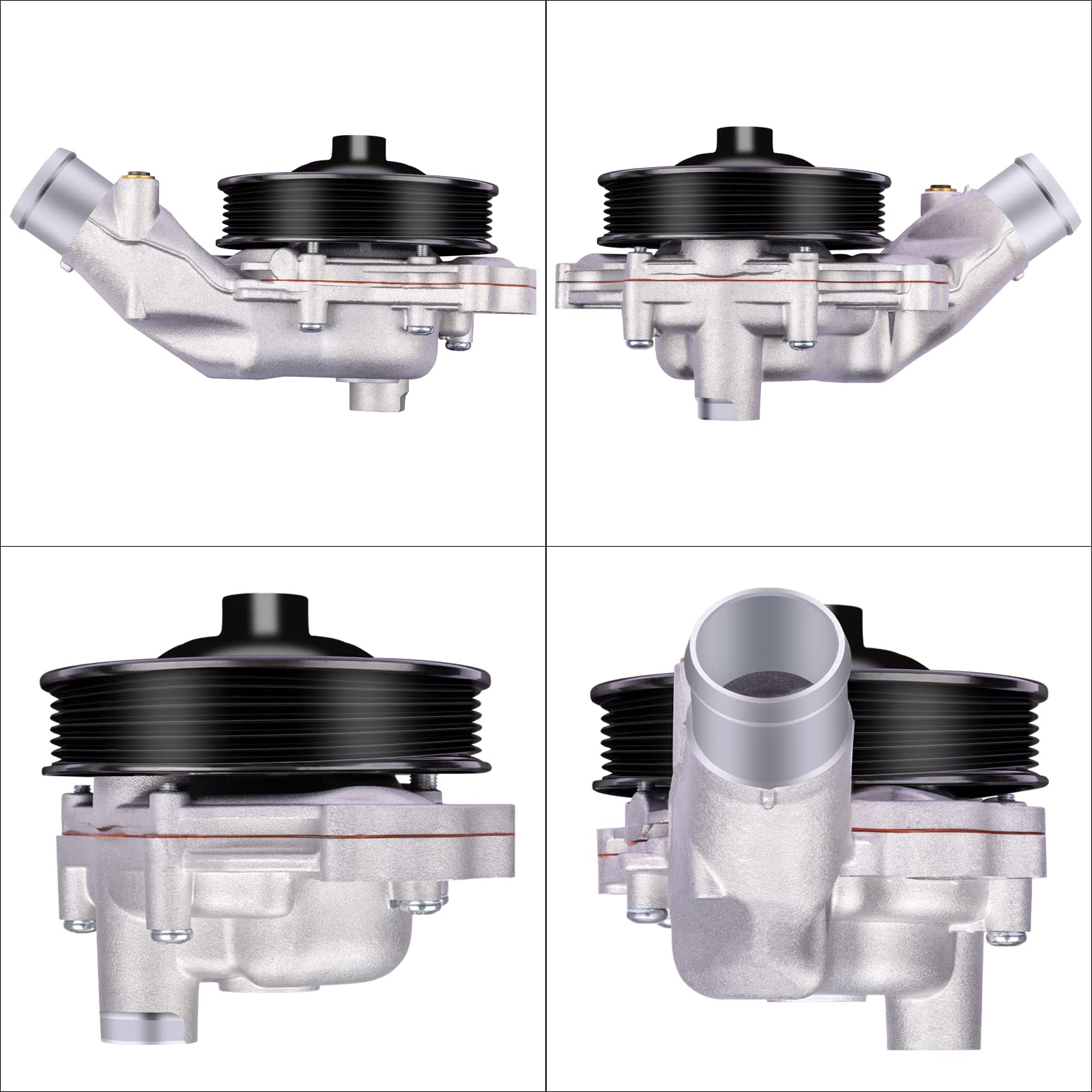 AULINK LR033993 water pump bolts and fixture view for easy installation