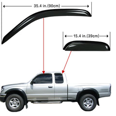 Close-up of Aumivoron acrylic window deflector highlighting durable material
