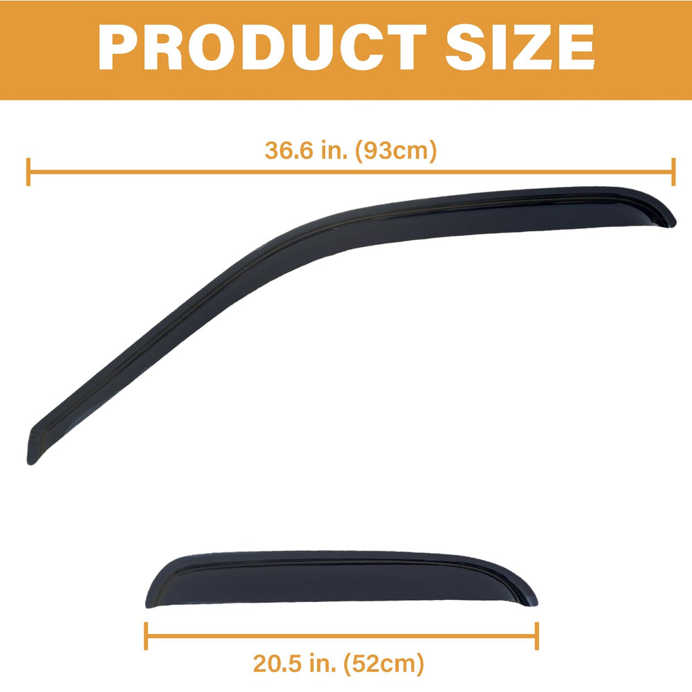 Aumivoron acrylic rain guard highlights durable, low-profile styling