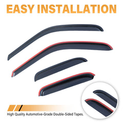Aumivoron rain guards feature a slim, low-profile design