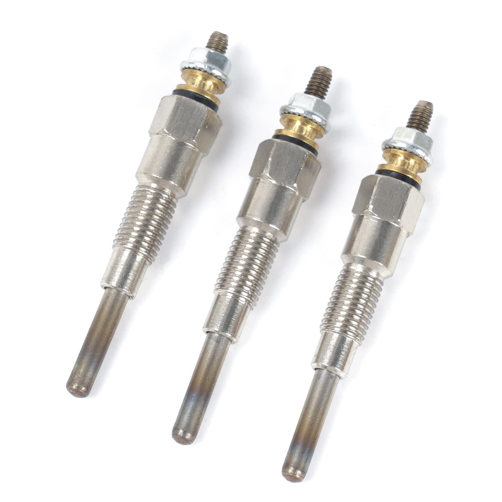 Aumtoni glow plug 3-pack for Kubota engines improves cold starts.