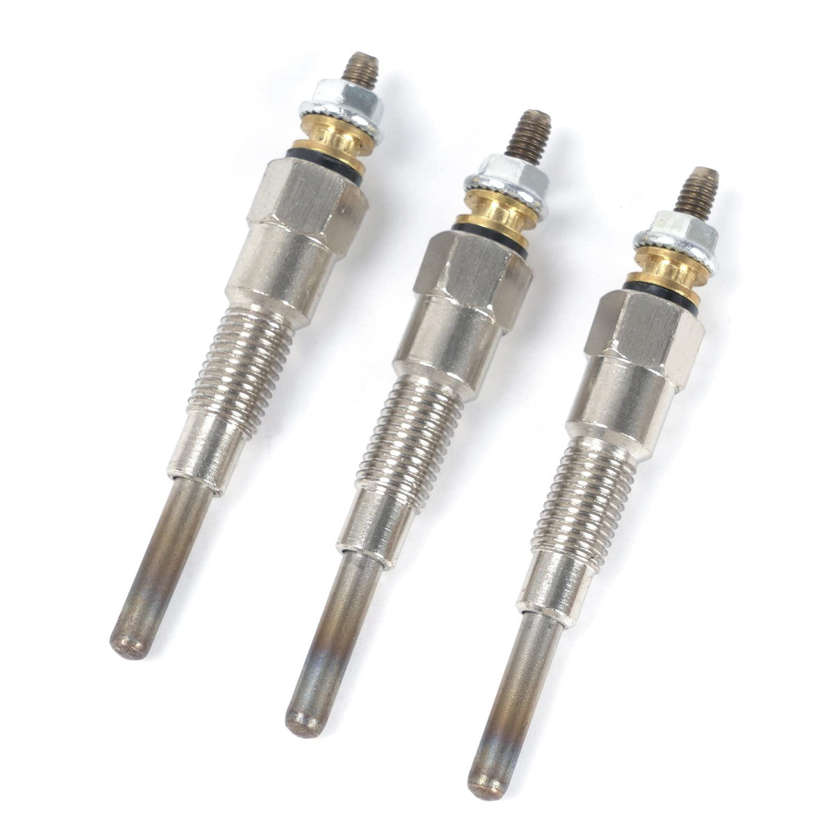 Aumtoni glow plug 3-pack for Kubota engines improves cold starts.