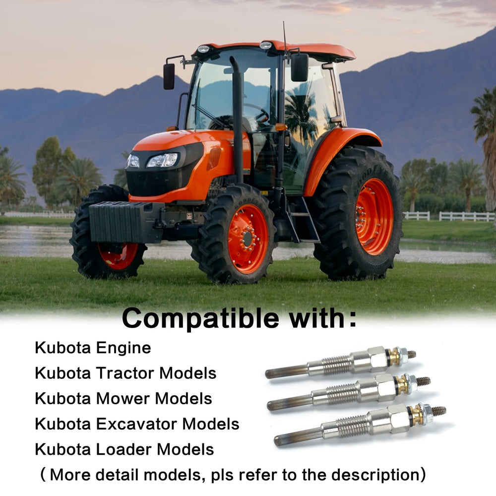 Aumtoni glow plugs installed in a Kubota mower for reliable ignition.