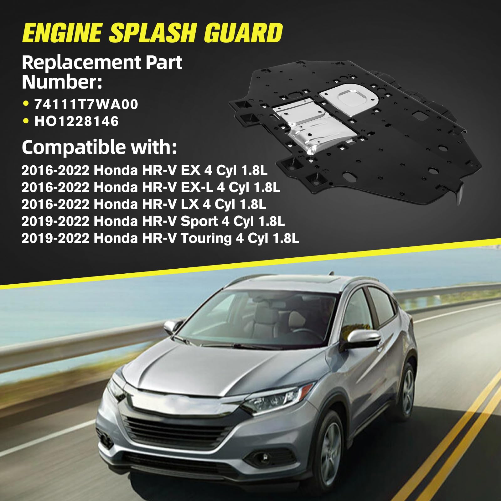 Aumtoni HR-V 1.8L front engine cover replacement showing precise fit