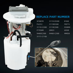 Aumzong 31110-D5500 fuel pump module side profile highlighting durable exterior