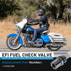 Aumzong EFI fuel check valve for Electra Glide boosts fuel system reliability