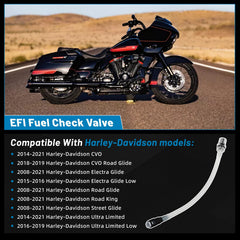 Aumzong fuel check valve for Road Glide 2014-2021 supports smoother startup