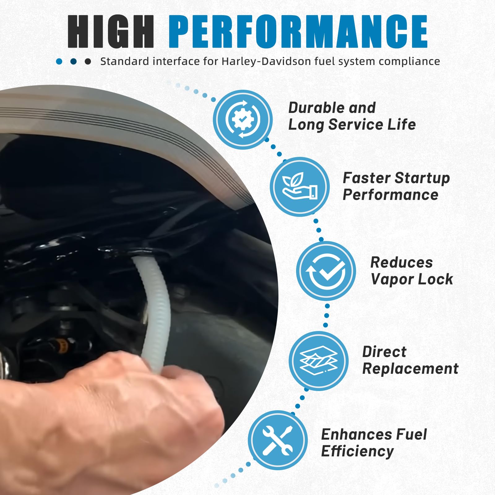 Aumzong fuel check valve for Street Glide promotes efficient fuel flow