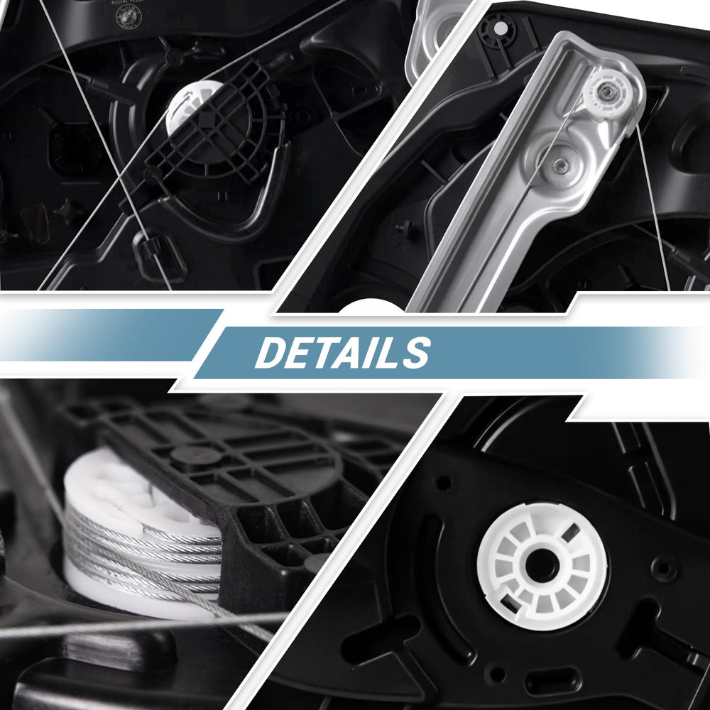 Aumzong front-left regulator for Hyundai Elantra supports reliable lift and lower motion.