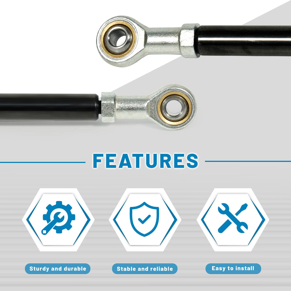 Aumzong hood lift strut in hand emphasizes sturdy construction and handling.