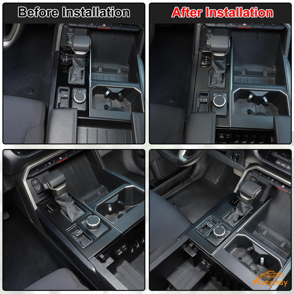 Aunginsy anti-scratch center console cover close-up shows durable protection