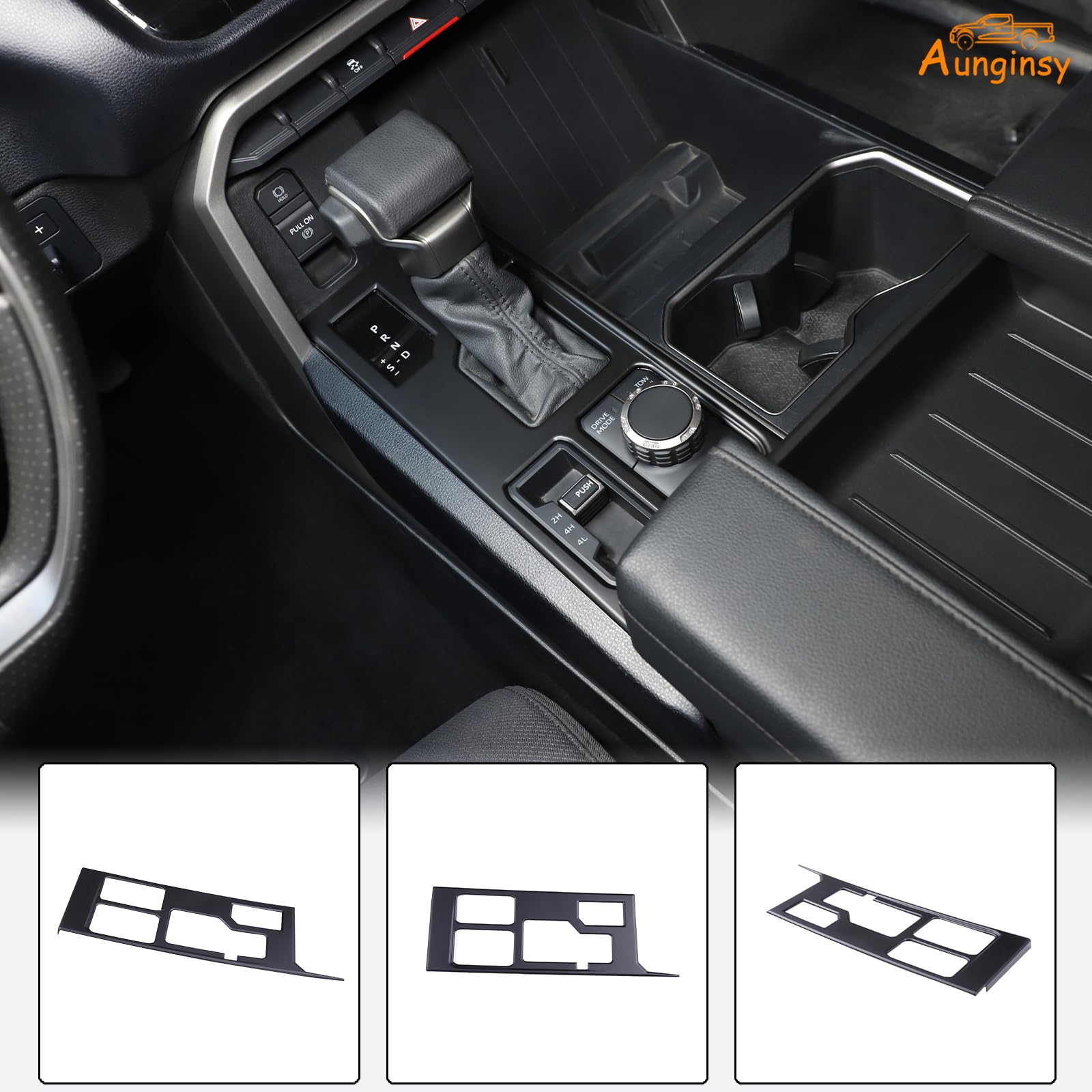 Aunginsy easy-adhesive installation for quick, secure fit on the center console