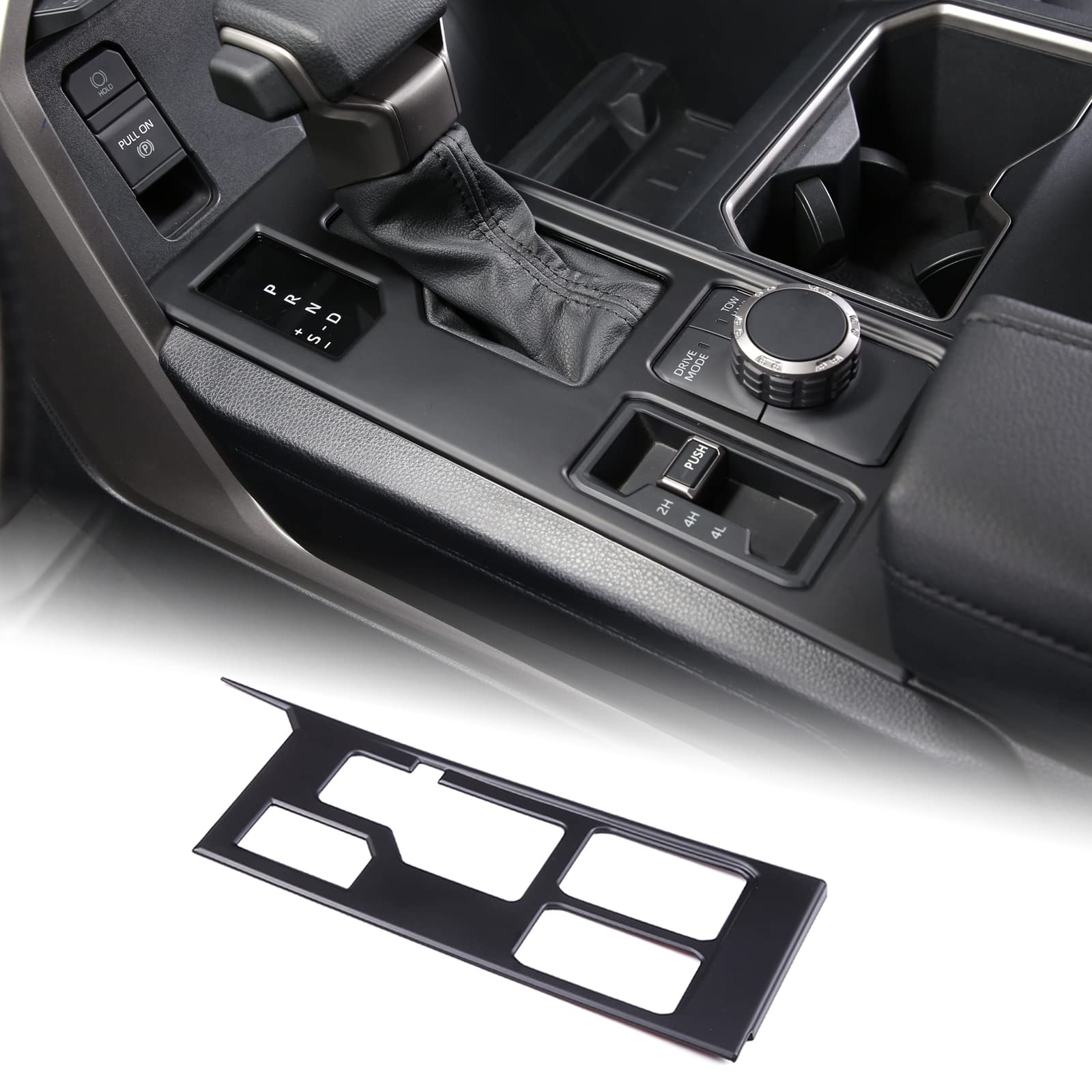 Aunginsy gear shift panel trim cover for Toyota Tundra protects the console from scratches
