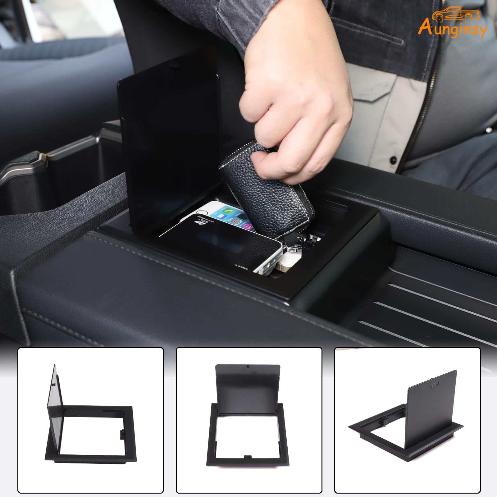 Aunginsy Toyota Tundra 2022–2026 fit center console lid