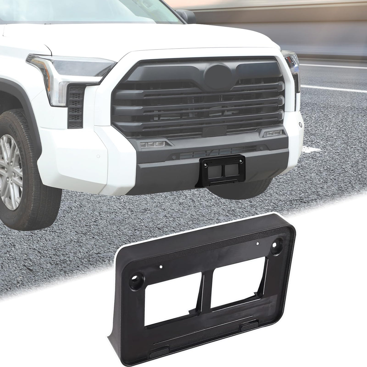 Aunginsy Tundra front license frame bracket for secure mounting and clean appearance.