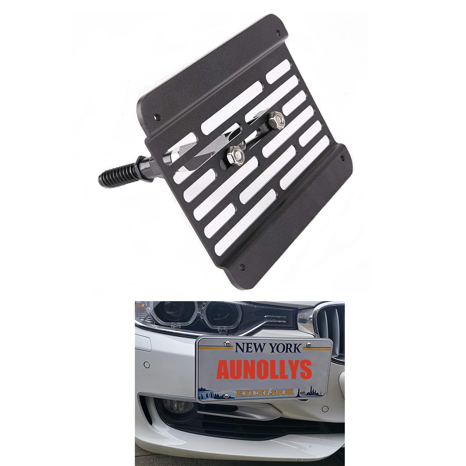 AUNOLLYS aluminum T6061 bracket with black matte finish resists rust.