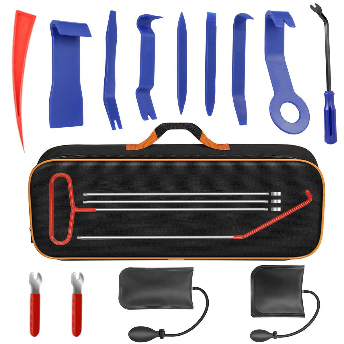 Auomii 18pcs portable repair tools set for versatile home and automotive tasks