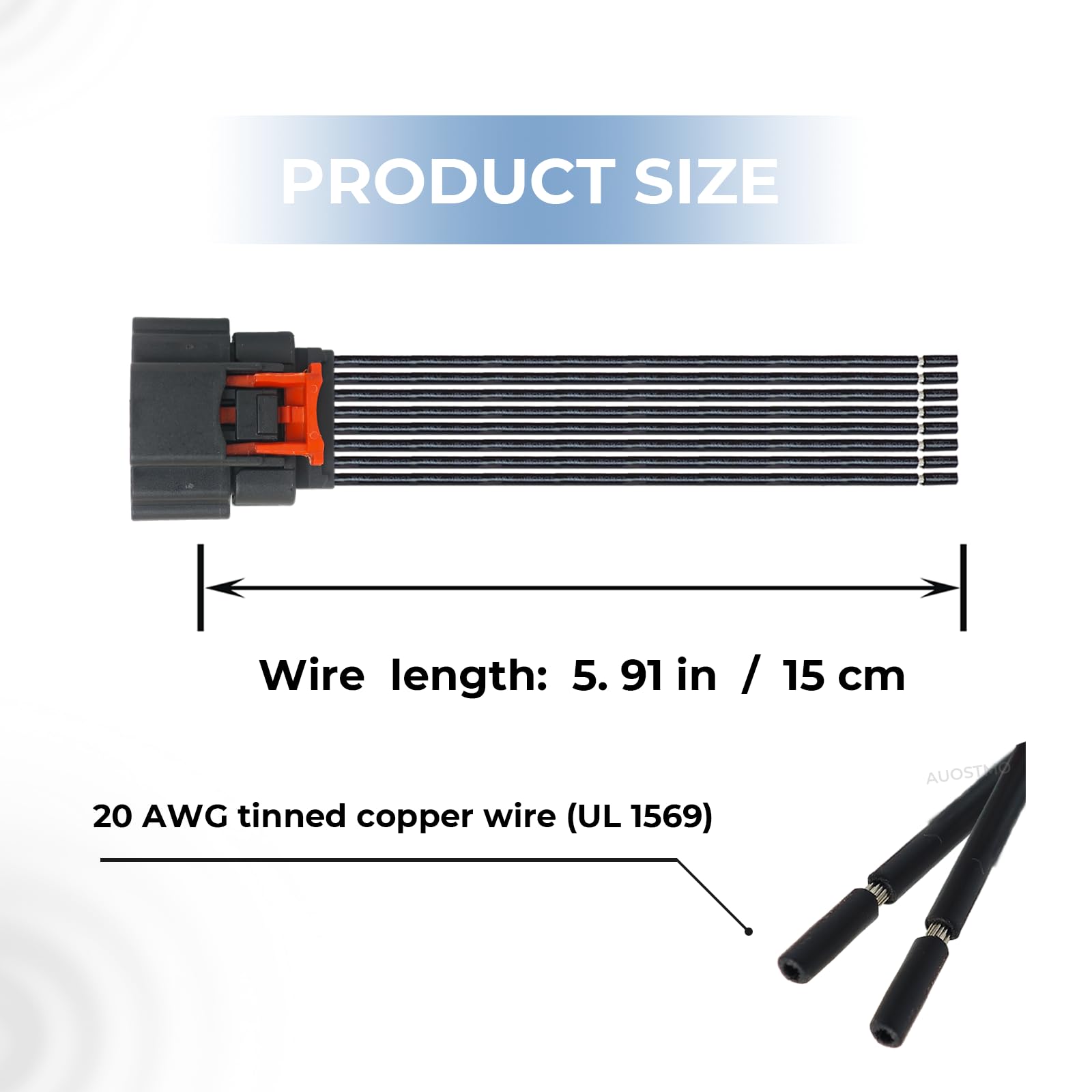 AUOSTMO MAF pigtail simplifies installation for DIY repairs.