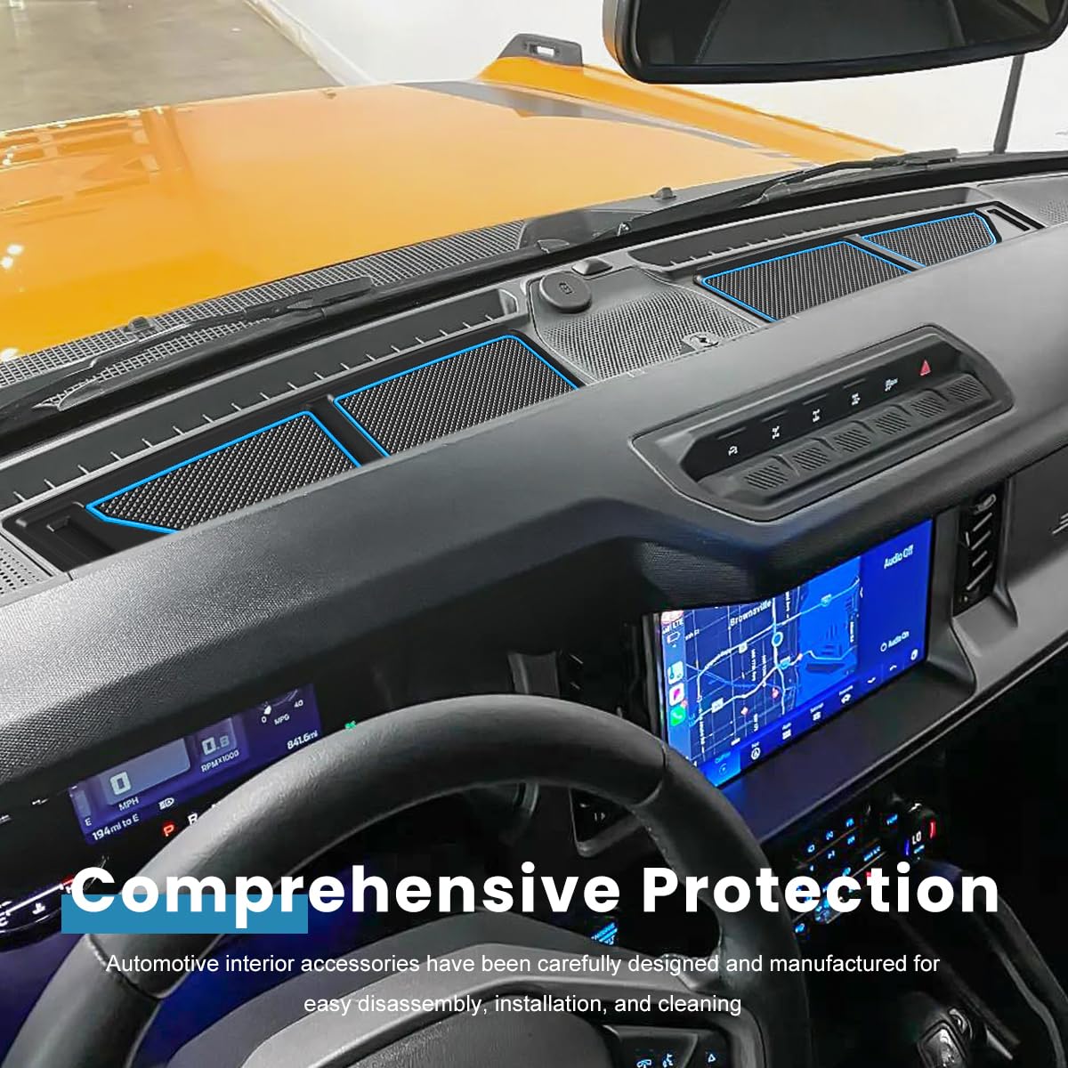 Auovo 2-piece set fits Ford Bronco dash areas 2021–2026