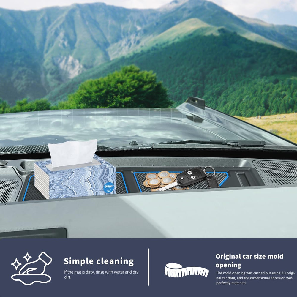 Auovo dash mat easy to install and clean on Bronco
