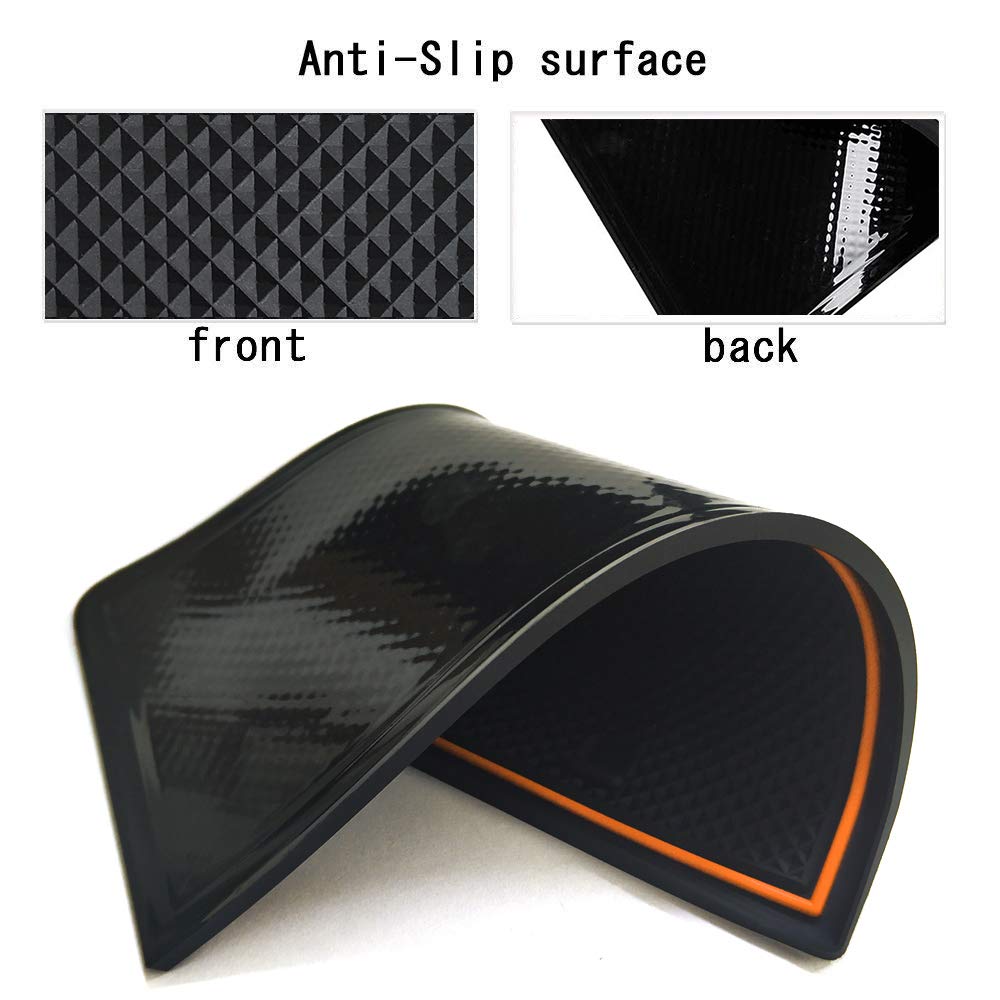 Auovo orange rubber mats provide durable all weather protection