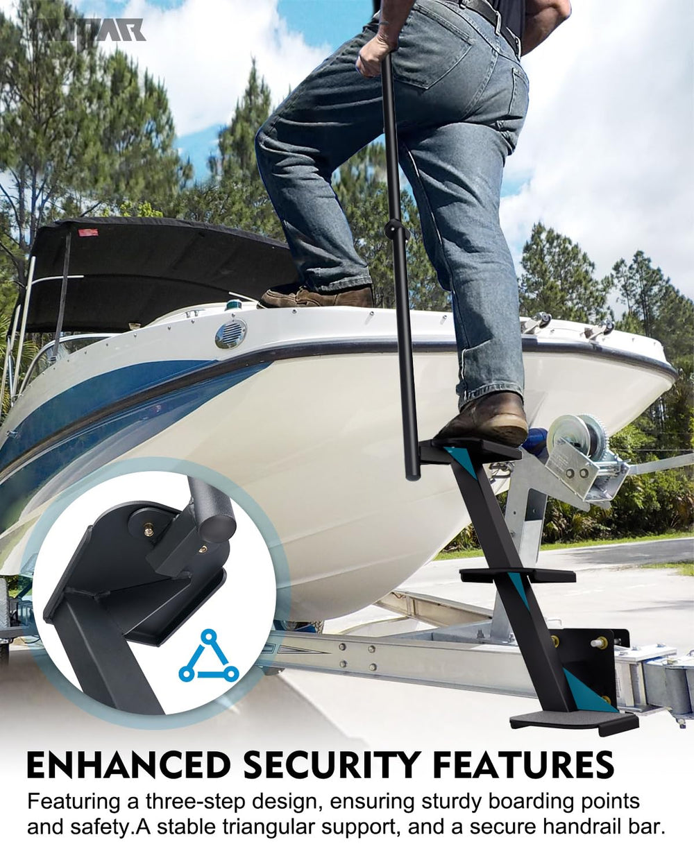 Aupar anti-slip surface boosts footing in wet conditions for safer boarding